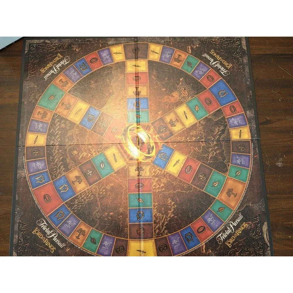 Milton Bradley Trivial Pursuit: The Lord of The Rings Board Game 100% Complete